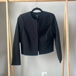 NWT! J. Crew 365 stretch cropped blazer, black, size 4T